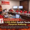 10 Hari Jelang Penutupan, 7.355 Atlet Sudah Terdaftar Porprov Kalteng