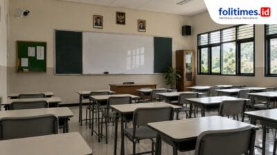Ilustrasi ruang kelas sekolah di Sampit yang menjadi sorotan setelah video siswa beredar di media sosial.