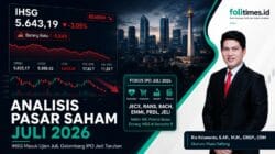 Ilustrasi analisis pasar saham Juli 2026 bersama Ekonom Muda Kalteng Rio Kriswanto. IHSG tertekan, IPO baru menjadi sorotan investor.