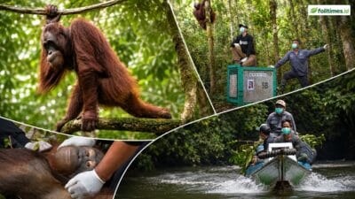 Lima Orangutan Kembali ke Rimba Kalimantan, Cerita Himba Selamat dari Api Jadi Sorotan