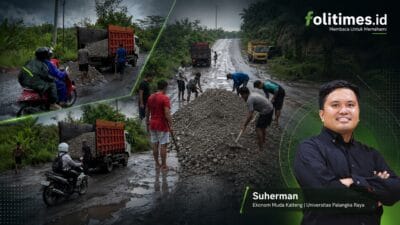 Warga Swadaya Perbaiki Jalan Nasional Rusak, BPJN disorot