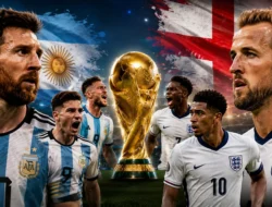 Argentina dan Inggris Memburu Final dalam Duel Bersejarah