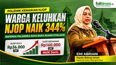 Emi Abriani, Kepala Bidang terkait di Bapenda Kota Palangka Raya, menjelaskan dasar penetapan NJOP serta mekanisme evaluasi keberatan wajib pajak