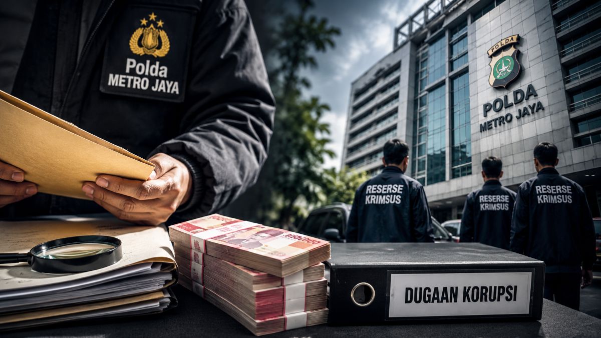 Ilustrasi penyidik Polda Metro Jaya mendalami dugaan korupsi melalui pemeriksaan dokumen, barang bukti, dan penelusuran aliran dana.