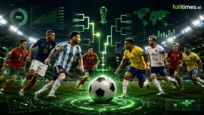 Ilustrasi peta persaingan tim menuju babak 8 besar Piala Dunia 2026, dengan pendekatan analisis data, jalur bracket, dan potensi kejutan di fase gugur.