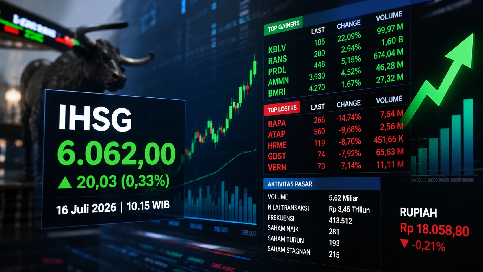 IHSG harin ini