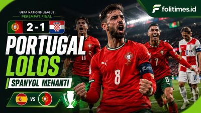 Portugal melaju ke babak 16 besar setelah menang tipis 2-1 atas Kroasia. Spanyol kini menanti sebagai ujian berat berikutnya. Foto: Ilustrasi/folitimes.id