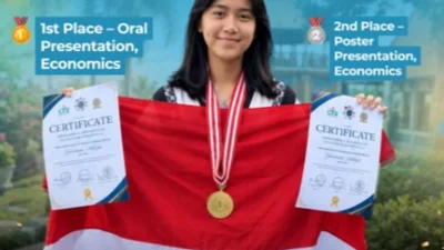 Yumanita Athifah menerima penghargaan ICYSS 2026 di Bali