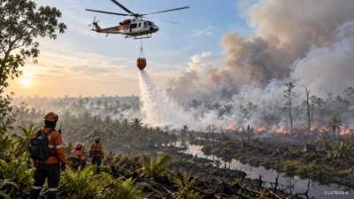 Operasi Karhutla Diperkuat, 64 Armada Udara Dikerahkan secara Nasional
