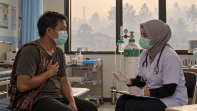 Kasus ISPA Kalteng Melonjak, Kabut Asap Mengancam Kesehatan