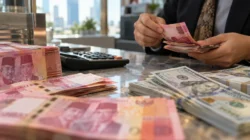 Ilustrasi AI: nilai tukar rupiah terhadap dolar AS