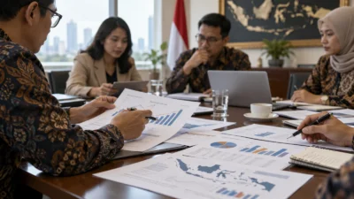 Ilustrasi AI: pembahasan kebijakan ekonomi dan data