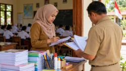 Ilustrasi AI: pengelolaan sarana dan anggaran pendidikan