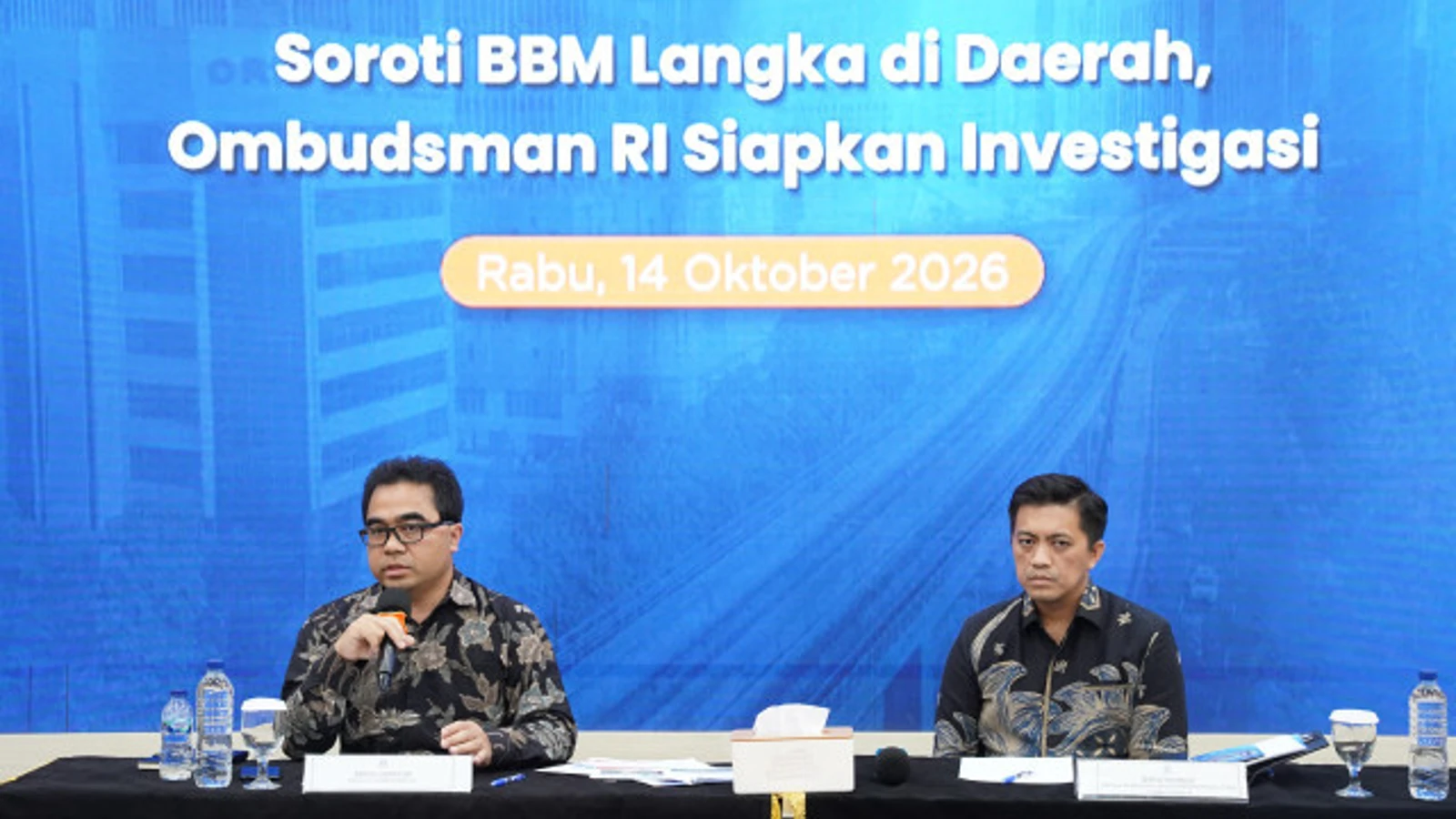Konferensi pers Ombudsman RI tentang antrean BBM, 14 Oktober 2026
