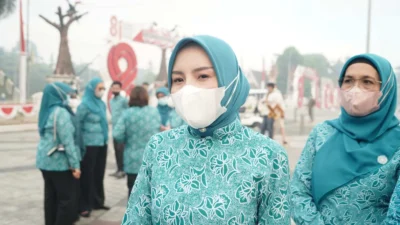 Dokumentasi pembagian masker untuk menghadapi kabut asap Palangka Raya, Agustus 2026.