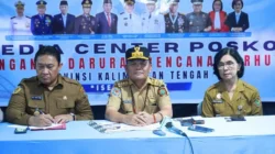 Dokumentasi konferensi pers penanganan karhutla di Palangka Raya, 31 Agustus 2026.